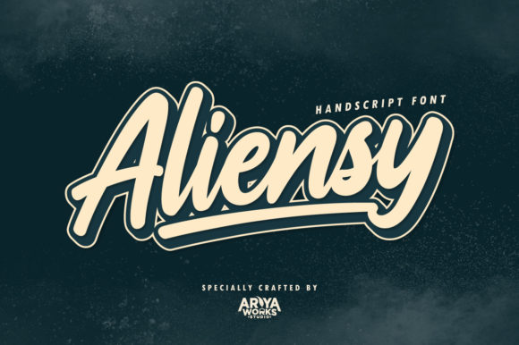 Aliensy: A Bold Handwritten Font for Web Design