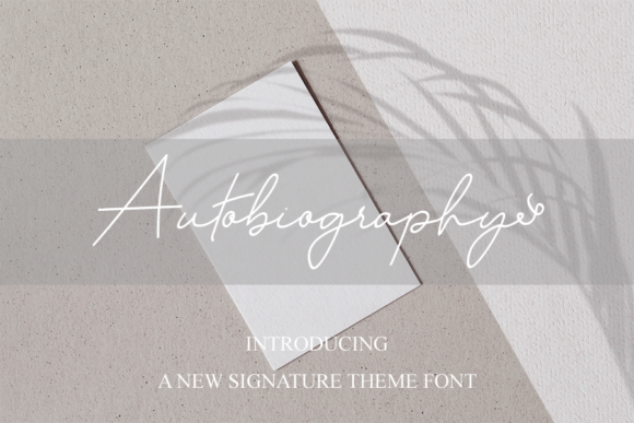 Autobiography: A Charming Script Font for Makers