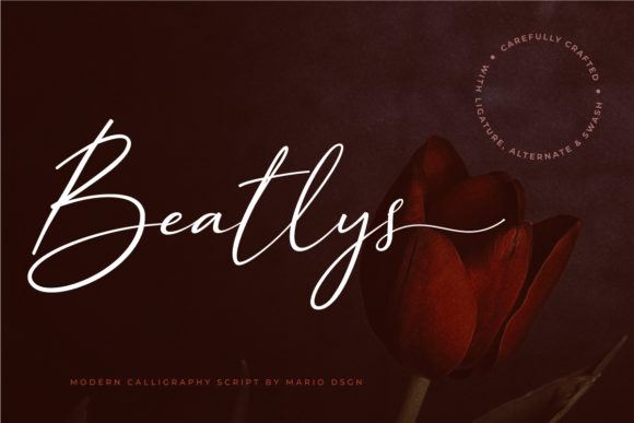 Beatlys: A Modern Script Font for Editorial Design