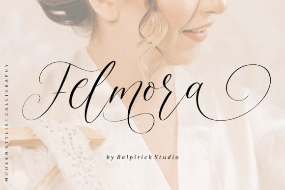 Felmora: A Romantic Script Typeface for Editorial Design