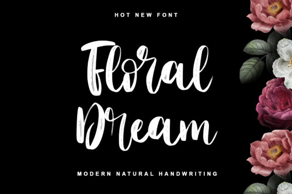 Floral Dream: A Brushed Handwritten Font for Makers