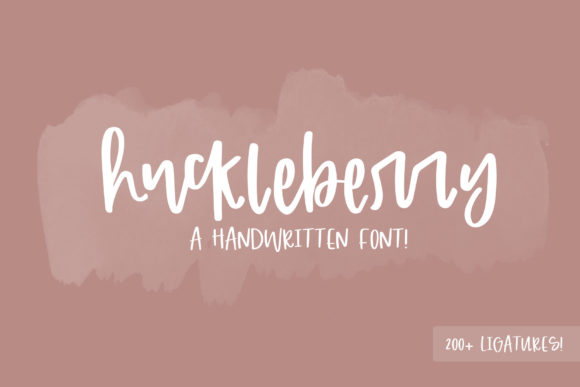 Huckleberry: A Crafty Handwritten Font for Makers