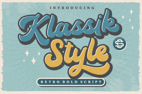 Klassik Style: A Retro Bold Script Font for Makers