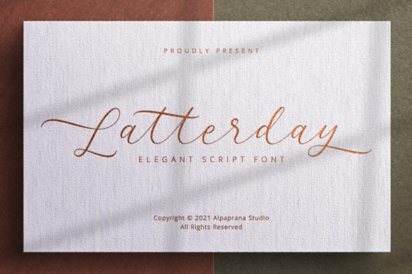 Latterday: A Premium Handwritten Font for Your Brand