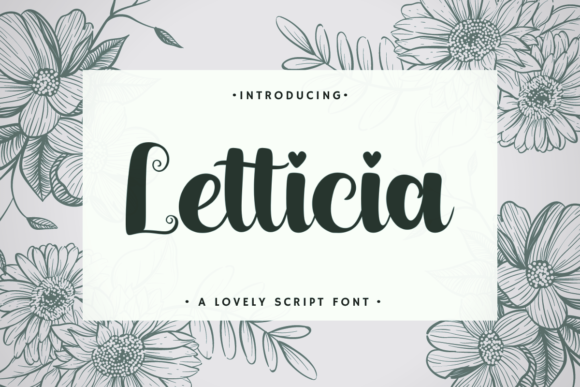 Letticia: A Bold Script Font for Campaigns