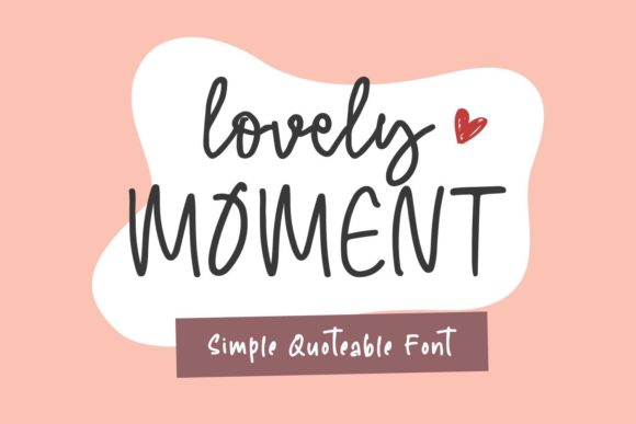 Lovely Moment: A Handwritten Font for Modern Web Design