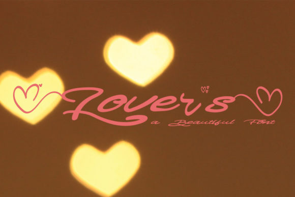 Lovers: A Whimsical Script Font for Editorial Design