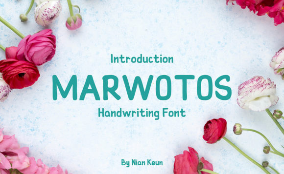 Marwotos: A Natural Handwritten Font for Branding