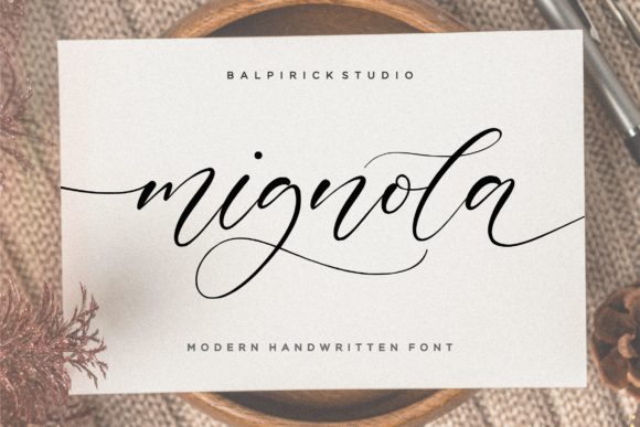 Mignola: A Handwritten Font for Editorial Design