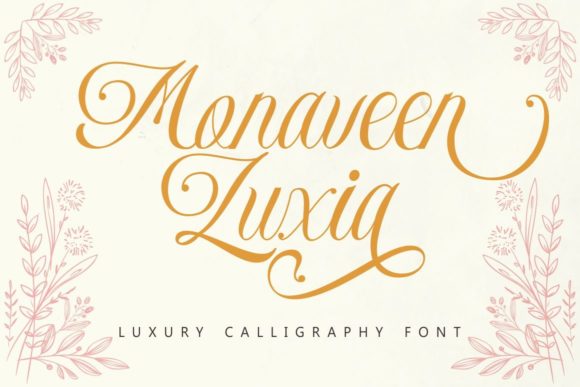 Monaveen Luxia: A Delicate Handwritten Font for Elegant Branding