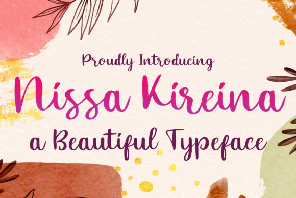 Nissa Kireina: A Soft Script Font for Editorial Design
