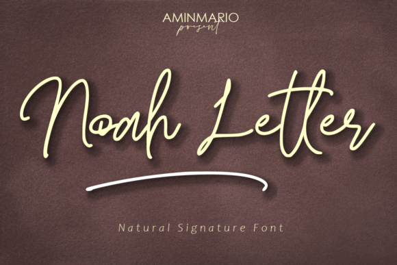 Noah Letter: A Luxury Handwritten Font for Makers