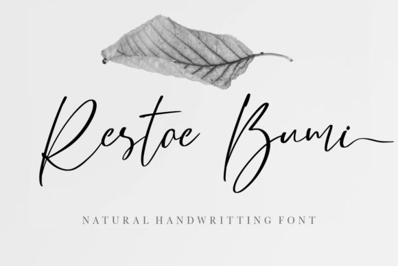Restoe Bumi: A Modern Script Font for Web Design
