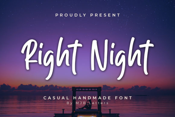 Right Night: A Handwritten Font for Modern Web Design