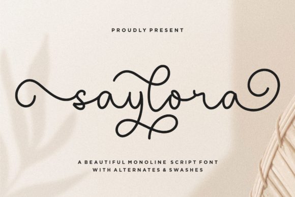 Saylora: A Luxury Handwritten Font for Editorial Design