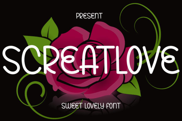 Screatlove: A Charming Handwritten Font for Web Design