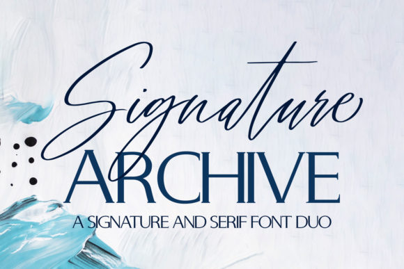 Signature Archive: A Premium Font for Editorial Design