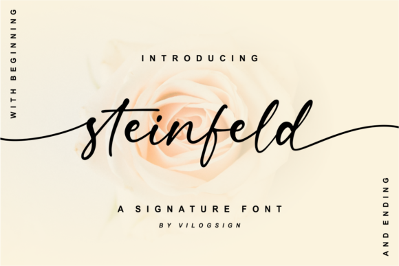 Steinfeld: A Contemporary Script Font for Editorial Design