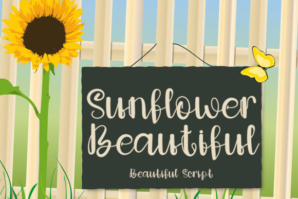 Sunflower Beautiful: A Handwritten Font for Editorial Design