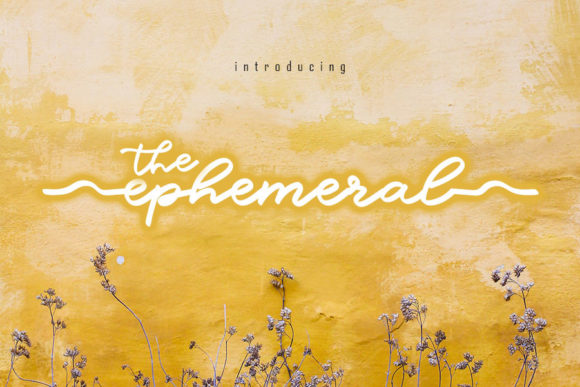 The Ephemeral: A Romantic Typeface for Your Brand