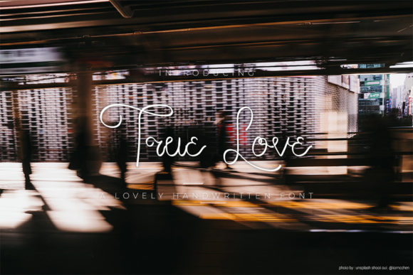 True Love: A Timeless Handwritten Font for Editorial Design