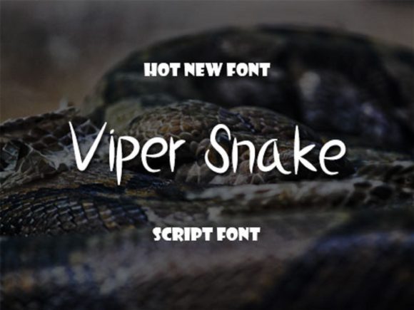 Viper Snake: A Handwritten Font for Bold Campaigns